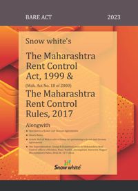 THE MAHARASHTRA RENT CONTROL ACT, 1999 & RULES, 2017 ( BARE ACT )